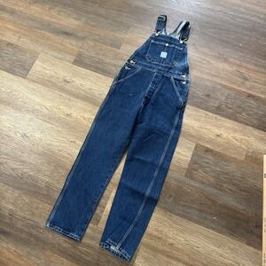 NWI Pointer Brand Bib Overalls Dark‎ Denim Men's Sz 28 USA Farmer Country